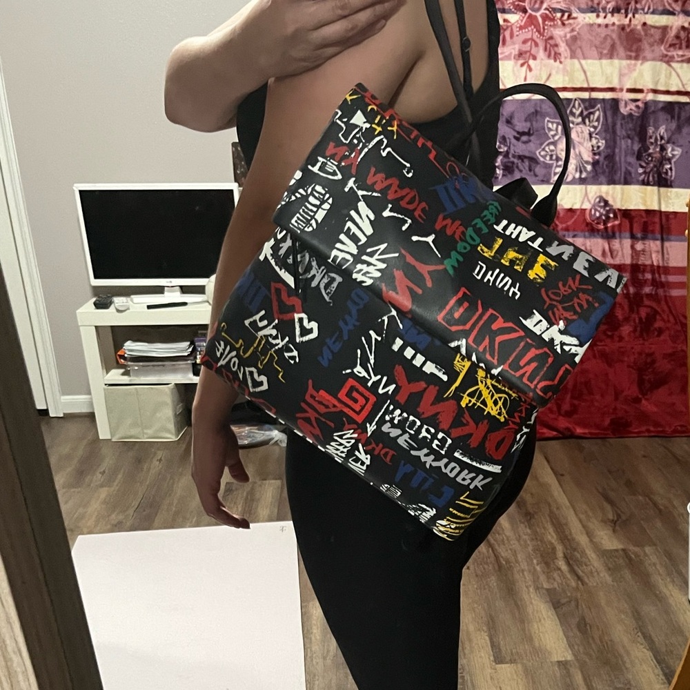 New with tags. Stunning DKNY Multi-Color Backpack Purse